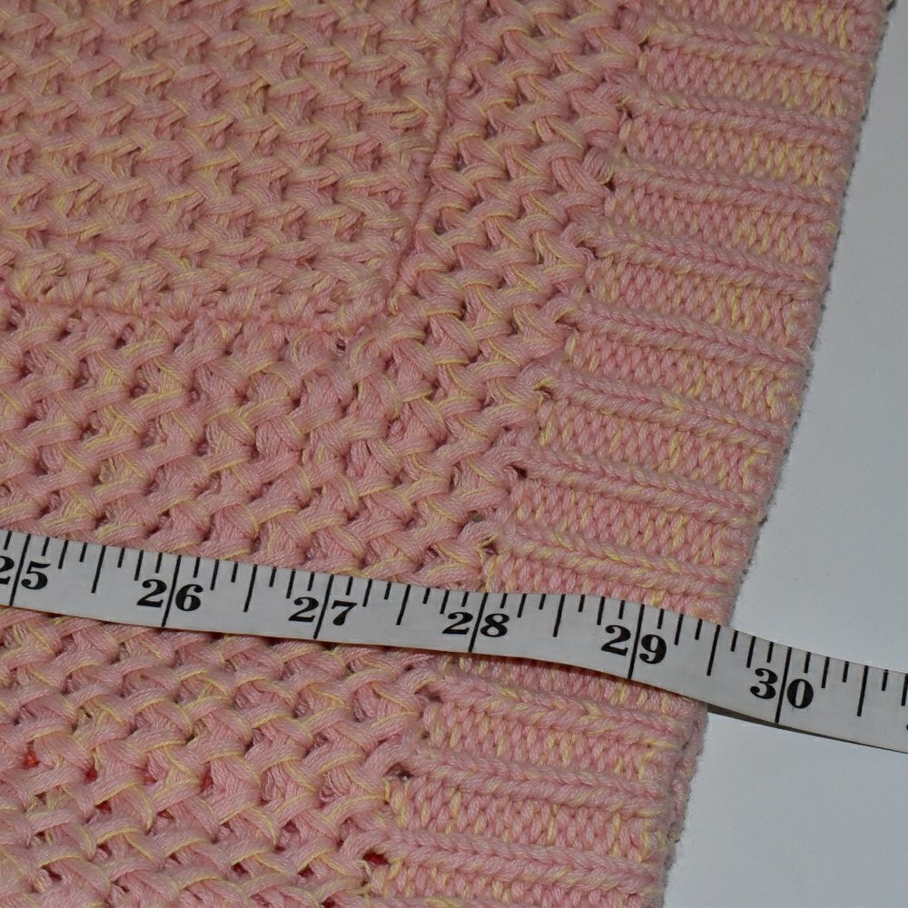 Calson Open Front Cotton Open Weave Cardigan Size… - image 6